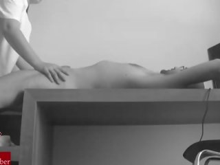 Blowjob on the computer table. Voyeur video taped with spycam SAN77